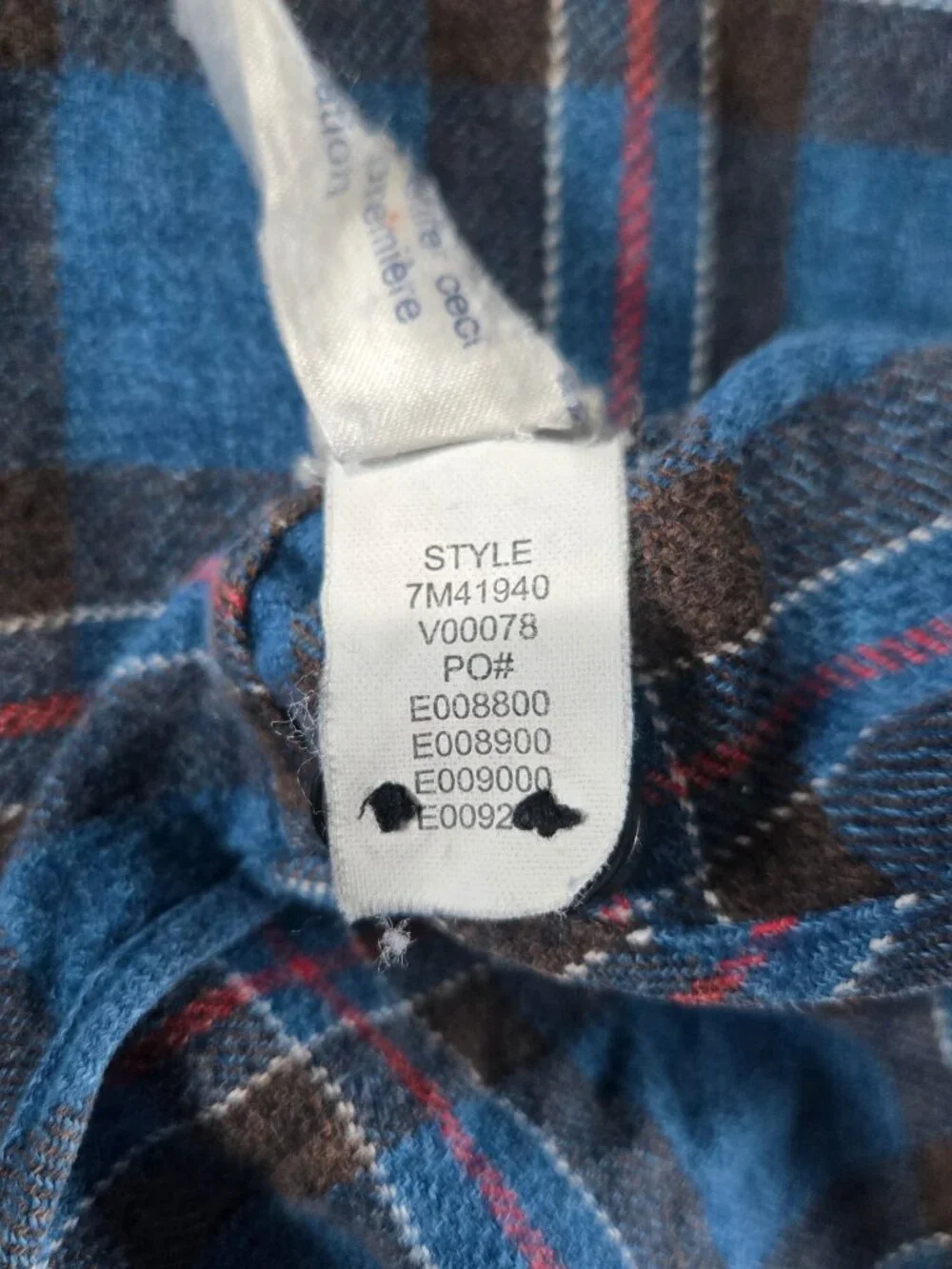 Lucky Brand Jeans Men’s XXL California Fit Blue Plaid Flannel Button Up Shirt